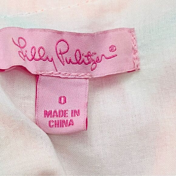 Lilly Pulitzer Dress Mila Shift Embroidery Multi All Nighter Flamingo Back/Zip 0 - Picture 15 of 16